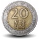 KENYA - PIECE de 20 shillings - Bimétal - Président Arap Moi - 1998 – Km32 – JeromeCollection