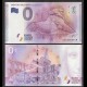 BILLET TOURISTIQUE - ZERO 0 EURO - FRANCE - LION DE BELFORT - AUGUSTE BERTHOLDI - UEDS - 2015-1 – N218235 –