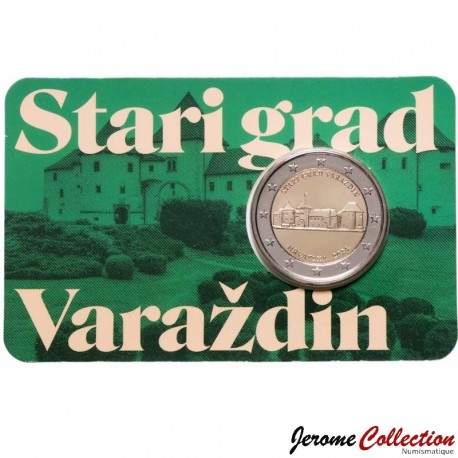CROATIE - PIECE de 2 Euros - Varaždin [Coincard] - 2024 – Km151 – JeromeCollection