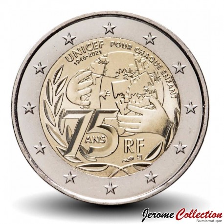 FRANCE - PIÈCE de 2 Euros - Création de l'Unicef - 2021 – Km2944 – JeromeCollection