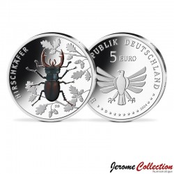 ALLEMAGNE - PIECE de 5 Euro - Le monde des insectes - Lucane Cerf-volant - 2024