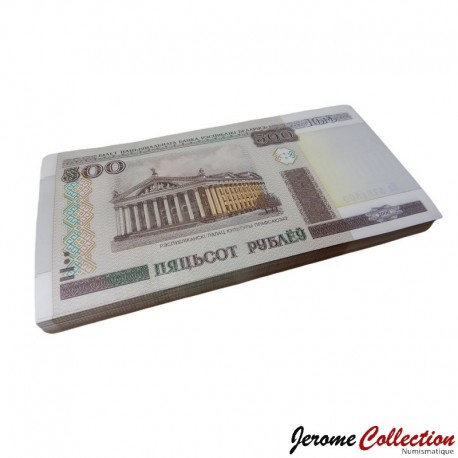 BIELORUSSIE - Lot / Liasse de 100 Billets de 500 Roubles - 2011 – P27b – JeromeCollection