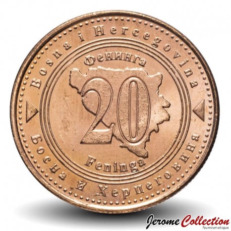 BOSNIE - PIECE de 20 Feninga - 2008 – Km116 – JeromeCollection