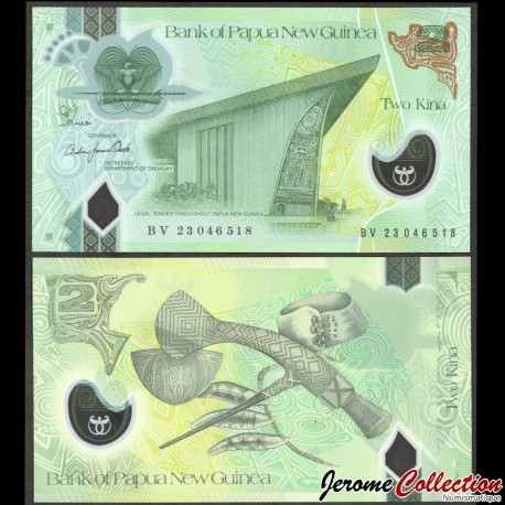 PAPOUASIE NOUVELLE GUINEE - Billet de 2 Kina - Polymer - 2023 – P50c – JeromeCollection