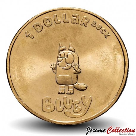 AUSTRALIE - PIECE de 1 Dollar - Buck Bluey - Bingo main en l'air - 2024 – N431452 – JeromeCollection