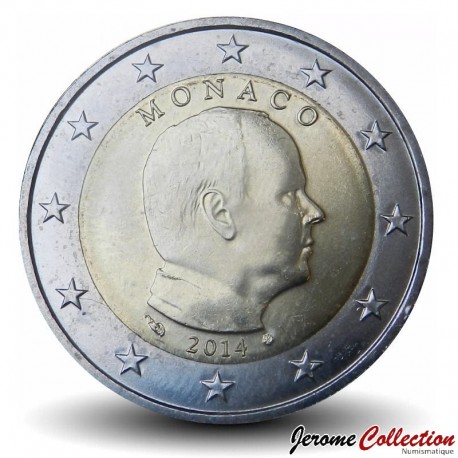 MONACO - PIECE de 2 Euros - Albert II - 2014 – Km195 – JeromeCollection
