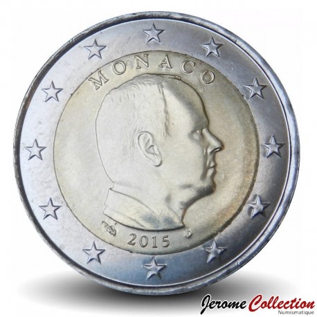 MONACO - PIECE de 2 Euros - Albert II - 2015 – Km195 – JeromeCollection