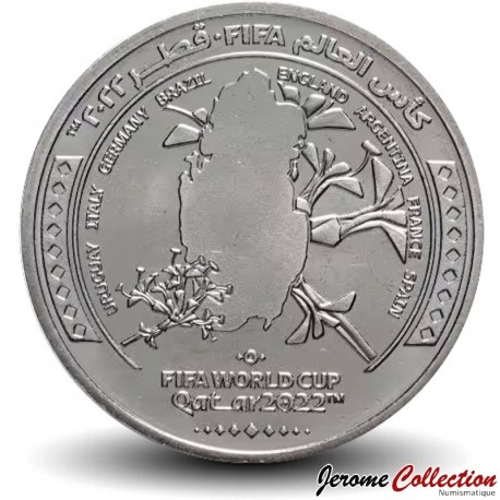 QATAR - PIECE de 1 Riyal - Coupe du Monde de Football - Le pays hôte - 2022 – Km100 – JeromeCollection