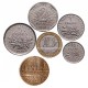 FRANCE - SET / LOT de 6 PIECES de 1/2 1 2 5 10 Francs - 1959 / 2001 – Km925 926 931 940 942 964 – JeromeCollection