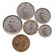 FRANCE - SET / LOT de 6 PIECES de 1/2 1 2 5 10 Francs - 1959 / 2001 – Km925 926 931 940 942 964 – JeromeCollection