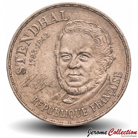 FRANCE - PIECE de 10 Francs - Stendhal - Tranche A ou B - 1983 – Km953 – JeromeCollection