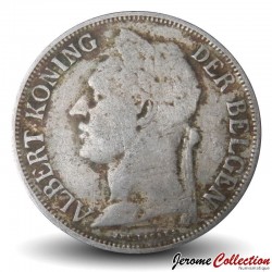 CONGO BELGE - PIECE de 1 Franc - Albert 1er (en néerlandais) - 1926