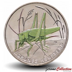 ALLEMAGNE - PIECE de 5 Euro - Le monde des insectes - Grande sauterelle verte - 2024 – Km442 – JeromeCollection