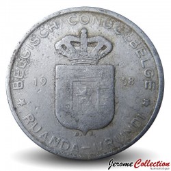 CONGO BELGE ET RUANDA-URUNDI - PIECE de 5 Francs - 1958 – Km3 – JeromeCollection