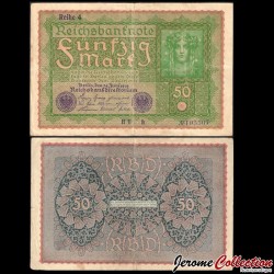 ALLEMAGNE / REICHSBANKNOTE - Billet de 50 Mark - Reihe 4 - 24.06.1919 – P66d – JeromeCollection