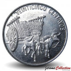 REPUBLIQUE DOMINICAINE - PIECE de 25 Centavos - Charrette de cannes à sucre - 1991 – Km71 – JeromeCollection