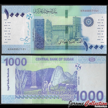 SOUDAN - Billet de 1000 Livres Soudanaise - (Emis puis retiré de la circulation) - 08.2023 – P81c – JeromeCollection