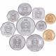 SRI LANKA - SET / LOT de 10 PIECES de 1 2 5 25 50 Cents 1 2 5 10 Roupies - 1975 / 2017 – Km135 136 137 138 139 140 141