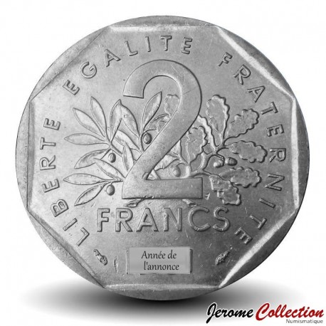 FRANCE - PIECE de 2 Francs - Semeuse - 1980 – Km942 – JeromeCollection