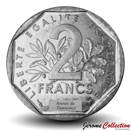 FRANCE - PIECE de 2 Francs - Semeuse - 2000 – Km942 – JeromeCollection