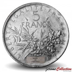 FRANCE - PIECE de 5 Francs - Semeuse - (Graveur Émile Rousseau) - 1993 – Km942 – JeromeCollection