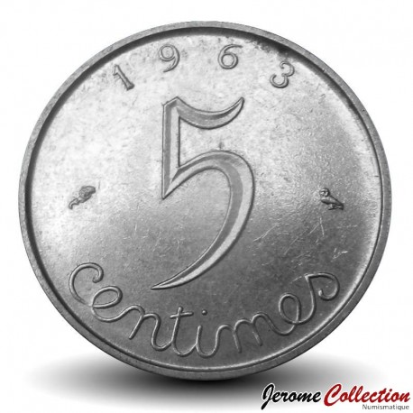 FRANCE - PIECE de 5 Centimes - Épi - 1963 – Km927 – JeromeCollection