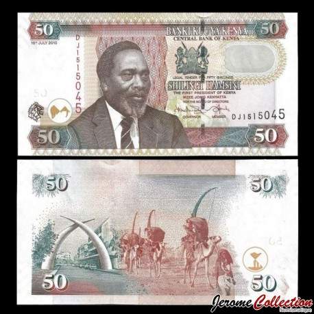 KENYA - Billet de 50 Shilingi / Shillings - 16.07.2010