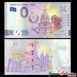 BILLET TOURISTIQUE - ZERO 0 EURO - FRANCE - MUSEE DE L'ARMEE - PARIS - DOME DES INVALIDES - UEAV - 2024-7