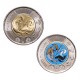 CANADA - SET / LOT de 2 PIECES de 2 DOLLARS - Célébrons l’Inuit Nunangat / Roi Charles III - 2024 – N440211 N440208 –
