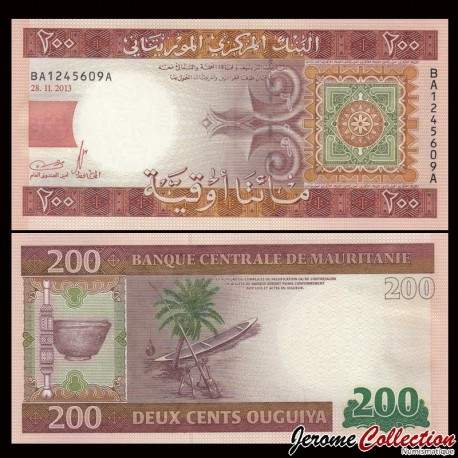 MAURITANIE - Billet de 200 Ouguiya - 28.11.2013