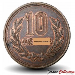 JAPON - PIECE de 10 Yen - Temple de Byōdō-in - 平成三年 - 1991