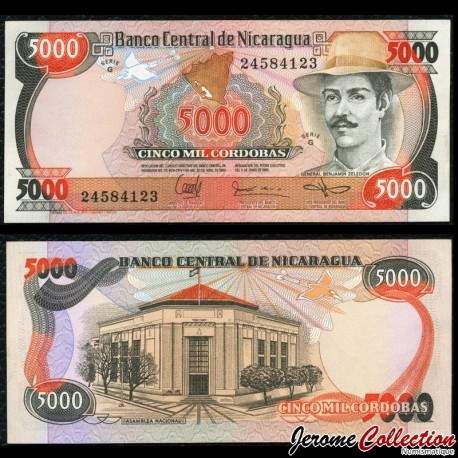 NICARAGUA - Billet de 5000 Córdobas - 11.06.1985