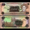 NICARAGUA - Billet de 200000 Córdobas - 1985 (1990)