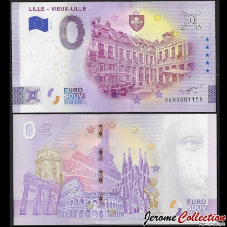 BILLET TOURISTIQUE - ZERO 0 EURO - FRANCE - LILLE - VIEUX-LILLE - UENS - 2025-2 – N452121 – JeromeCollection