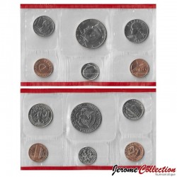 ETATS UNIS / USA - SET / LOT de 6 PIECES de 1 5 10 Cents 1/4 1/2 DOLLAR - 1993 - D – Km164a 192 195a 201a 202b –