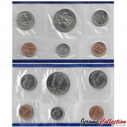 ETATS UNIS / USA - SET / LOT de 6 PIECES de 1 5 10 Cents 1/4 1/2 DOLLAR - 1993 - P – Km164a 192 195a 201a 202b –