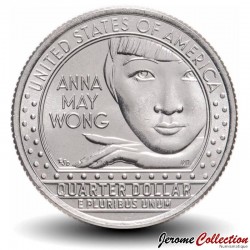 ETATS UNIS / USA - PIECE de 25 Cents - American Women Quarters - Anna May Wong - S - 2022 – Km775 – JeromeCollection