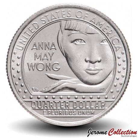 ETATS UNIS / USA - PIECE de 25 Cents - American Women Quarters - Anna May Wong - S - 2022 – Km775 – JeromeCollection