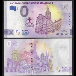 BILLET TOURISTIQUE - ZERO 0 EURO - FRANCE - CATHEDRALE NOTRE-DAME DE STRASBOURG - UEPV - 2022-2 – N353224 –