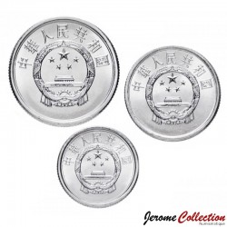 CHINE - SET / LOT de PIECES de 1 2 5 Fen - 1986 / 2008