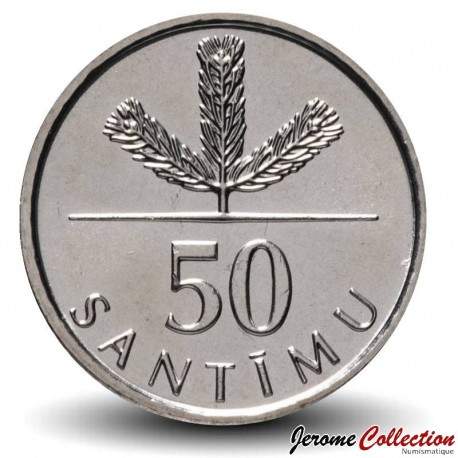 LETTONIE - PIECE de 50 Santimu - 2007 – Km13 – JeromeCollection