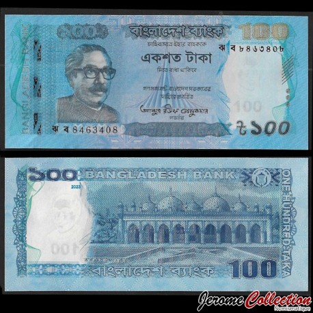 BANGLADESH - Billet de 100 Taka - Star Mosquée - 2023 – P57k – JeromeCollection