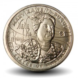 ETATS UNIS / USA - PIECE de 1 Dollar - Native american / Sacagawea - Mary Kawena Pukui - P - 2025