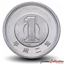 JAPON - PIECE de 1 Yen - Bambou en train de germer - 平成二年 - 1990 – Y95 – JeromeCollection