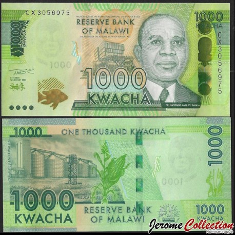 MALAWI - Billet de 1000 Kwacha - 01.01.2024 – P67f – JeromeCollection