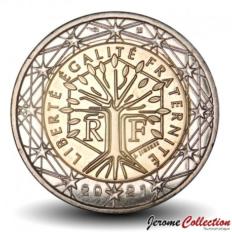 FRANCE - PIÈCE de 2 Euros - L'arbre de la liberté - 2021 – Km1413 – JeromeCollection
