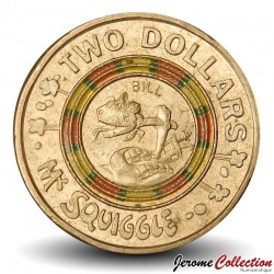 AUSTRALIE - PIECE de 2 Dollars - 60 ans de Mr Squiggle, Bill - 2019