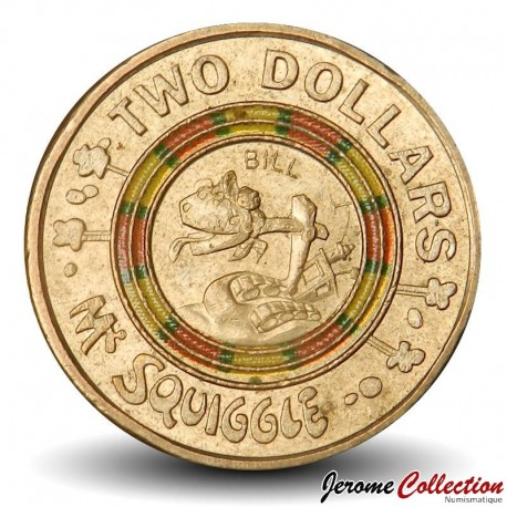 AUSTRALIE - PIECE de 2 Dollars - 60 ans de Mr Squiggle, Bill - 2019 – Km3724 – JeromeCollection
