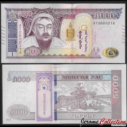 MONGOLIE - Billet de 5000 Tögrög - Gengis Khan - 2024 – P76 – JeromeCollection