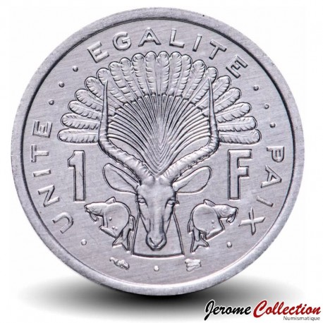 DJIBOUTI - PIECE de 1 FRANC - Antilope - 1996 – Km20 – JeromeCollection